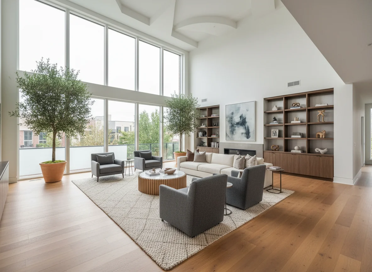 small living room ideas in 1050 sq ft small house plan #4
