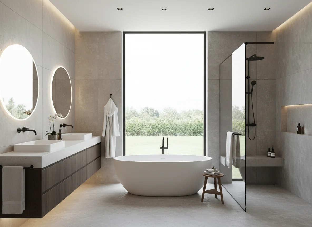 small bathroom layout ideas in 1260 sq ft house plan #4