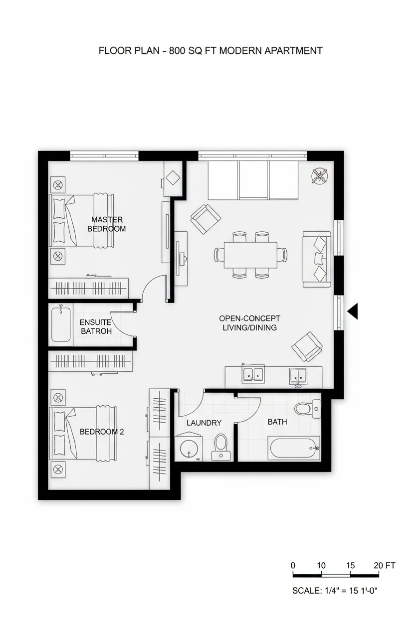 Floor plan layout for 1710 sq ft large house plan #2