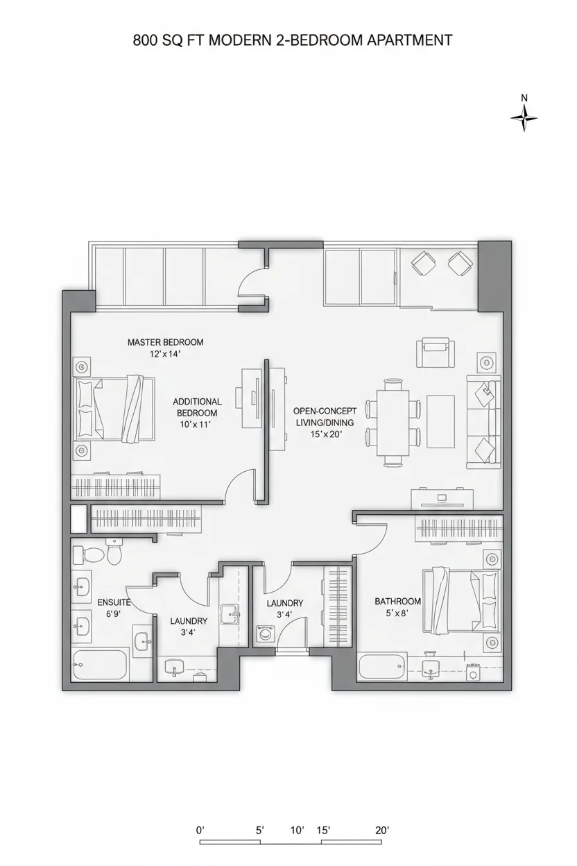 Floor plan layout for 1890 sq ft large house plan #4