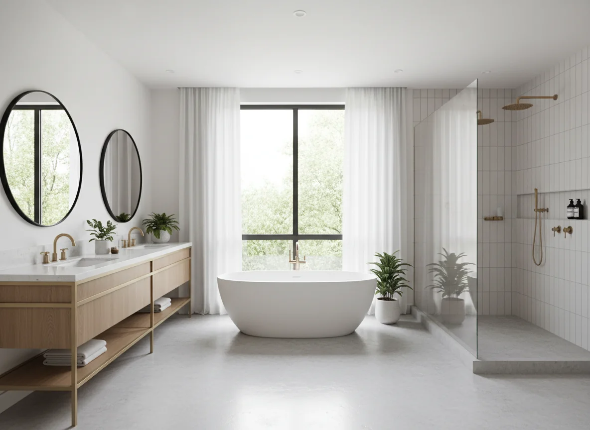 small bathroom layout ideas in 990 sq ft house plan #5