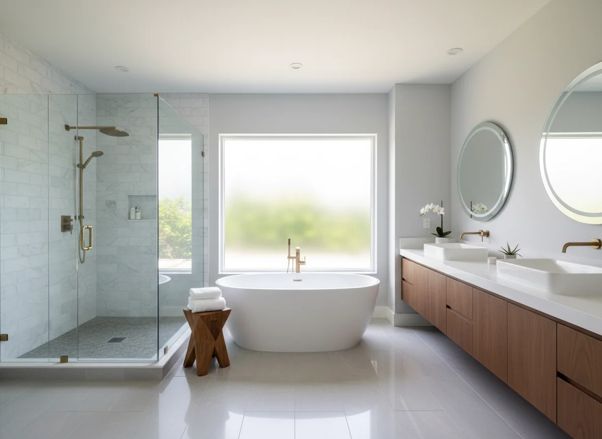 small bathroom layout ideas in 1050 sq ft house plan #4
