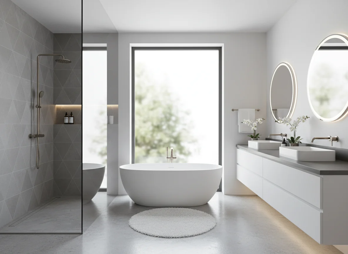 small bathroom layout ideas in 2400 sq ft house plan #3