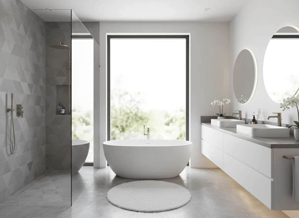 small bathroom layout ideas in 2250 sq ft house plan #1
