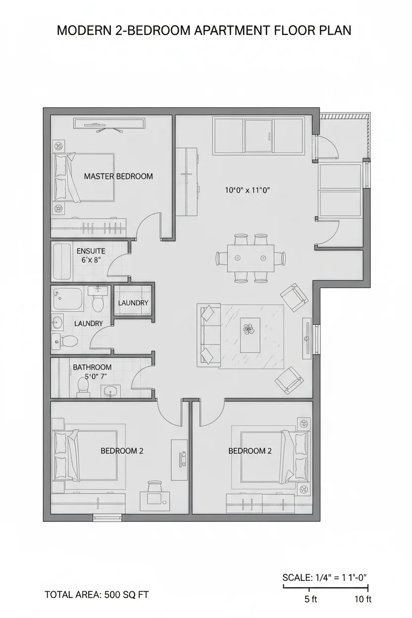 Floor plan layout for 2375 sq ft large house plan #2