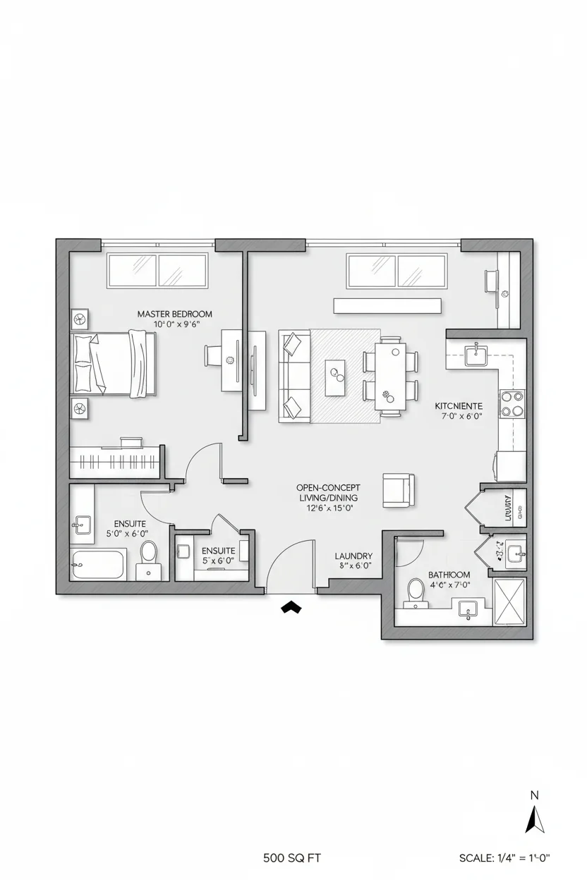 Floor plan layout for 2625 sq ft large house plan #4
