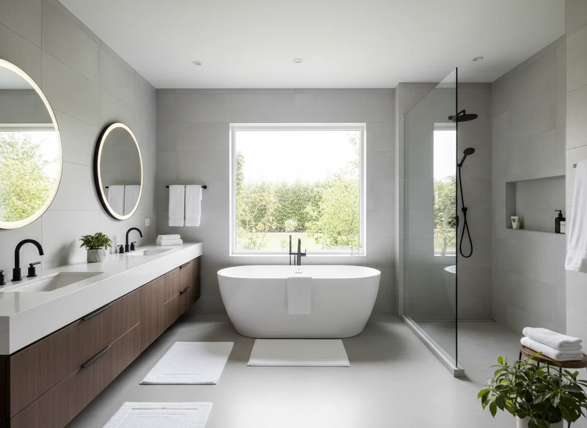 small bathroom layout ideas in 1080 sq ft house plan #1