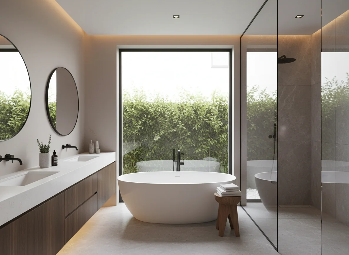 small bathroom layout ideas in 3000 sq ft house plan #3