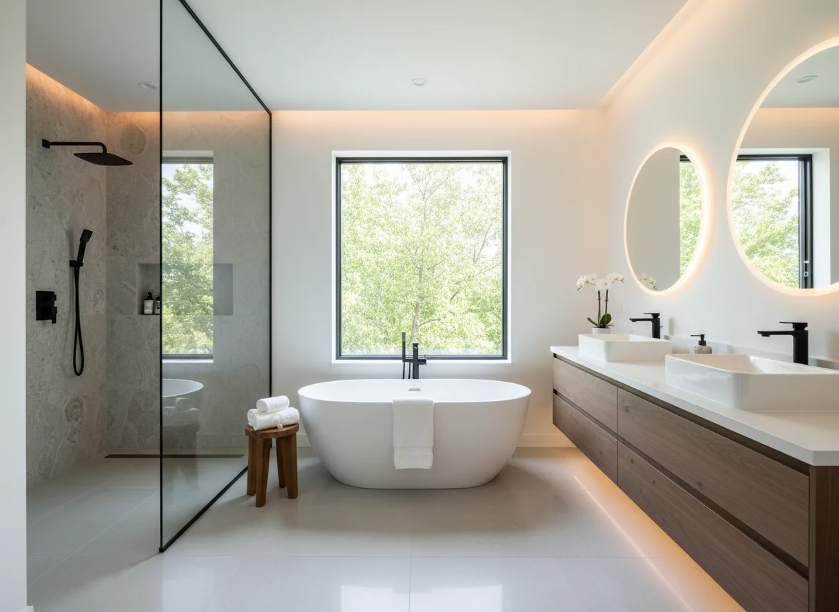 small bathroom layout ideas in 3300 sq ft house plan #5