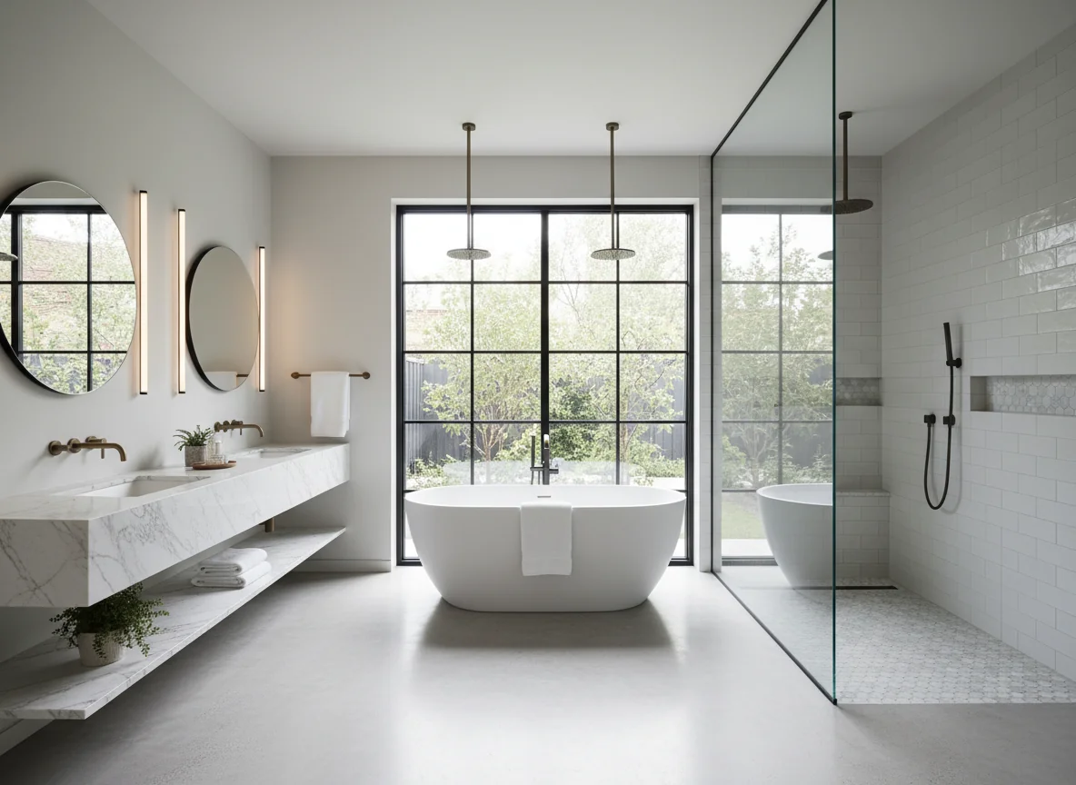small bathroom layout ideas in 2250 sq ft house plan #1