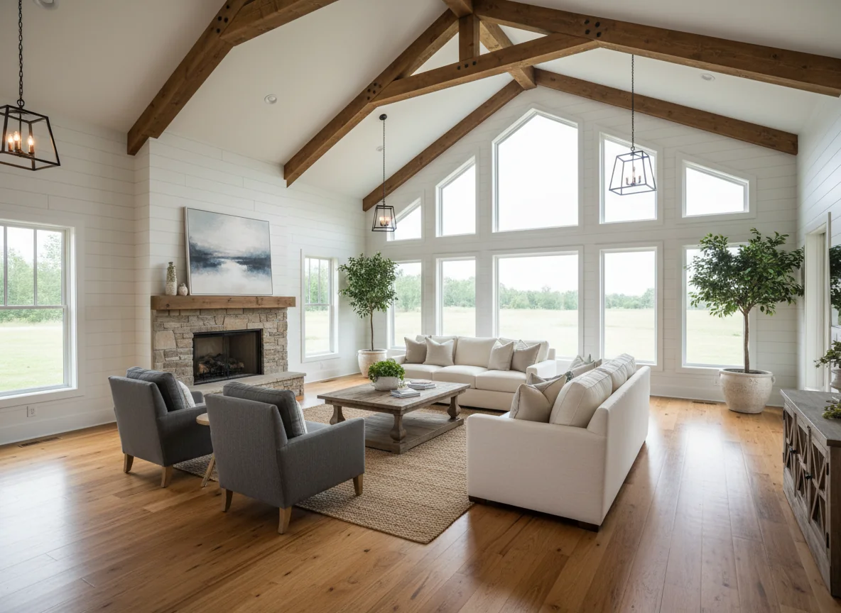 small living room ideas in 1800 sq ft barndominium house plan #1