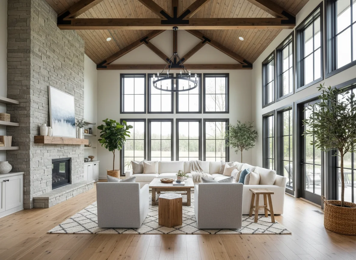 small living room ideas in 1900 sq ft barndominium house plan #2