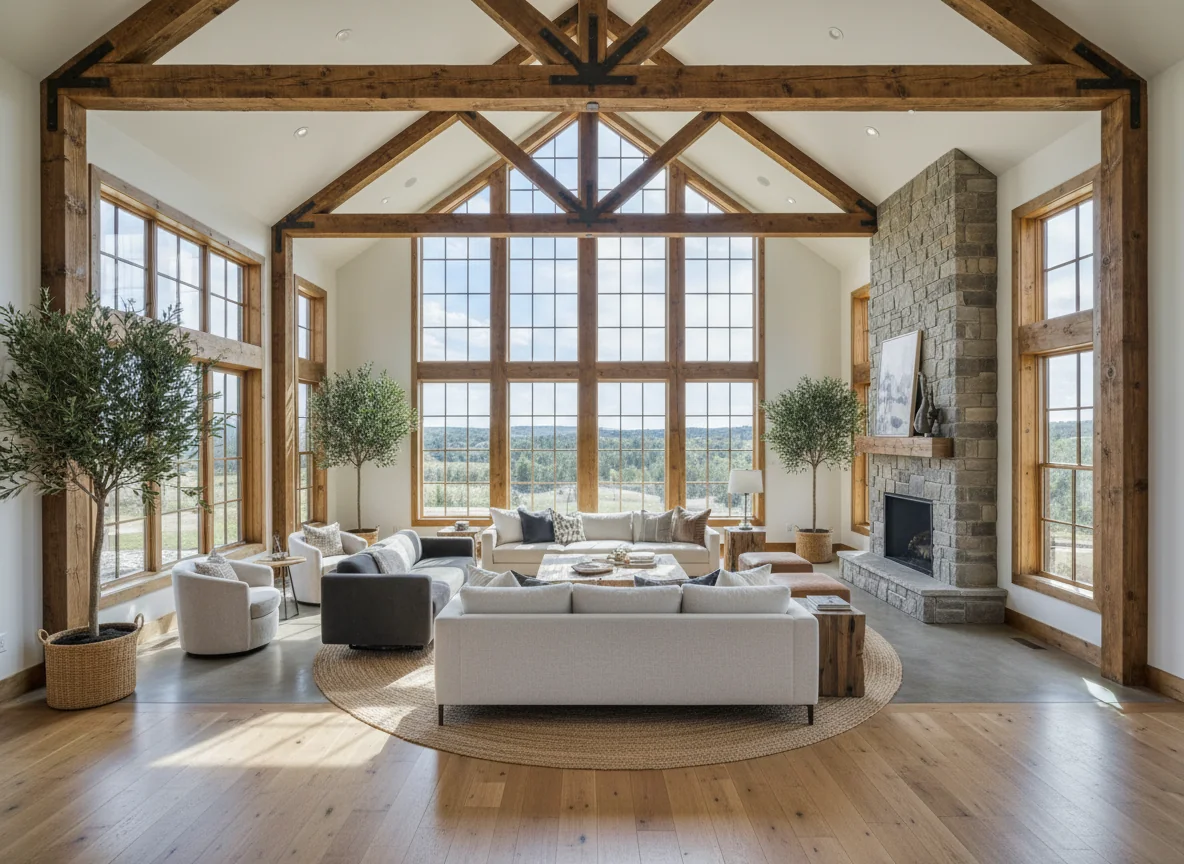 small living room ideas in 2000 sq ft barndominium house plan #3