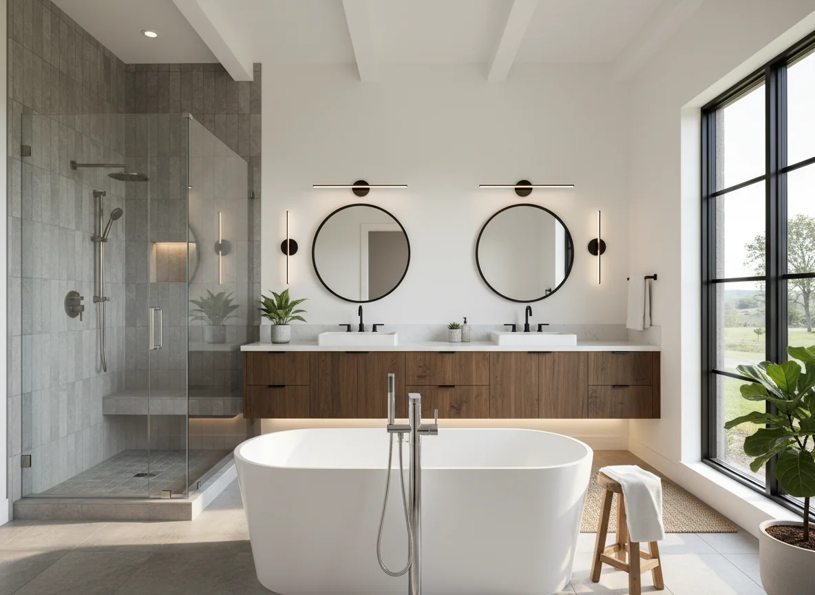 small bathroom layout ideas in 2200 sq ft house plan #5