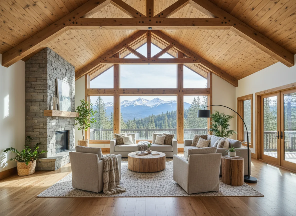 small living room ideas in 950 sq ft cabin house plan #2
