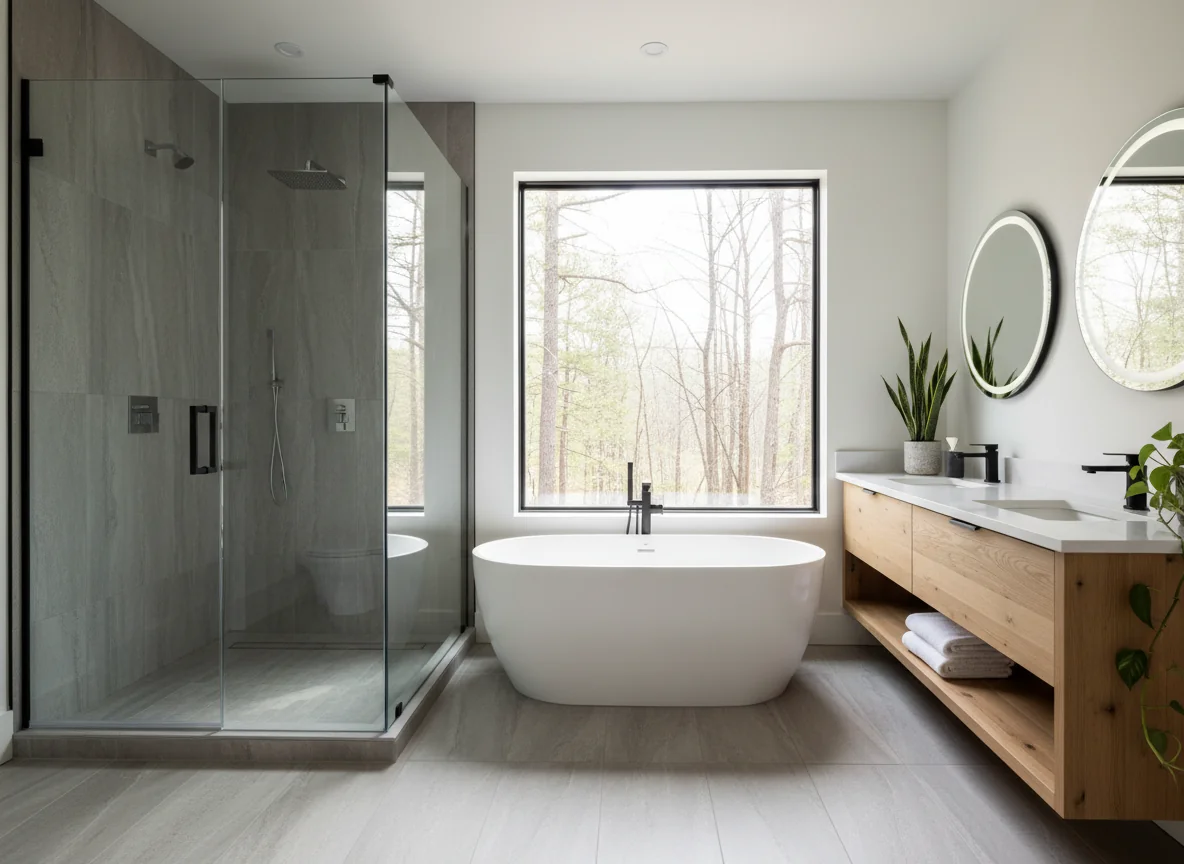 small bathroom layout ideas in 1050 sq ft house plan #4