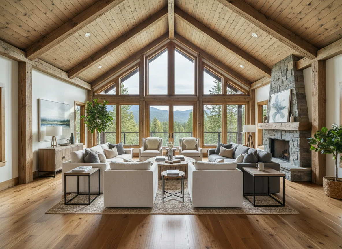 small living room ideas in 1100 sq ft cabin house plan #5