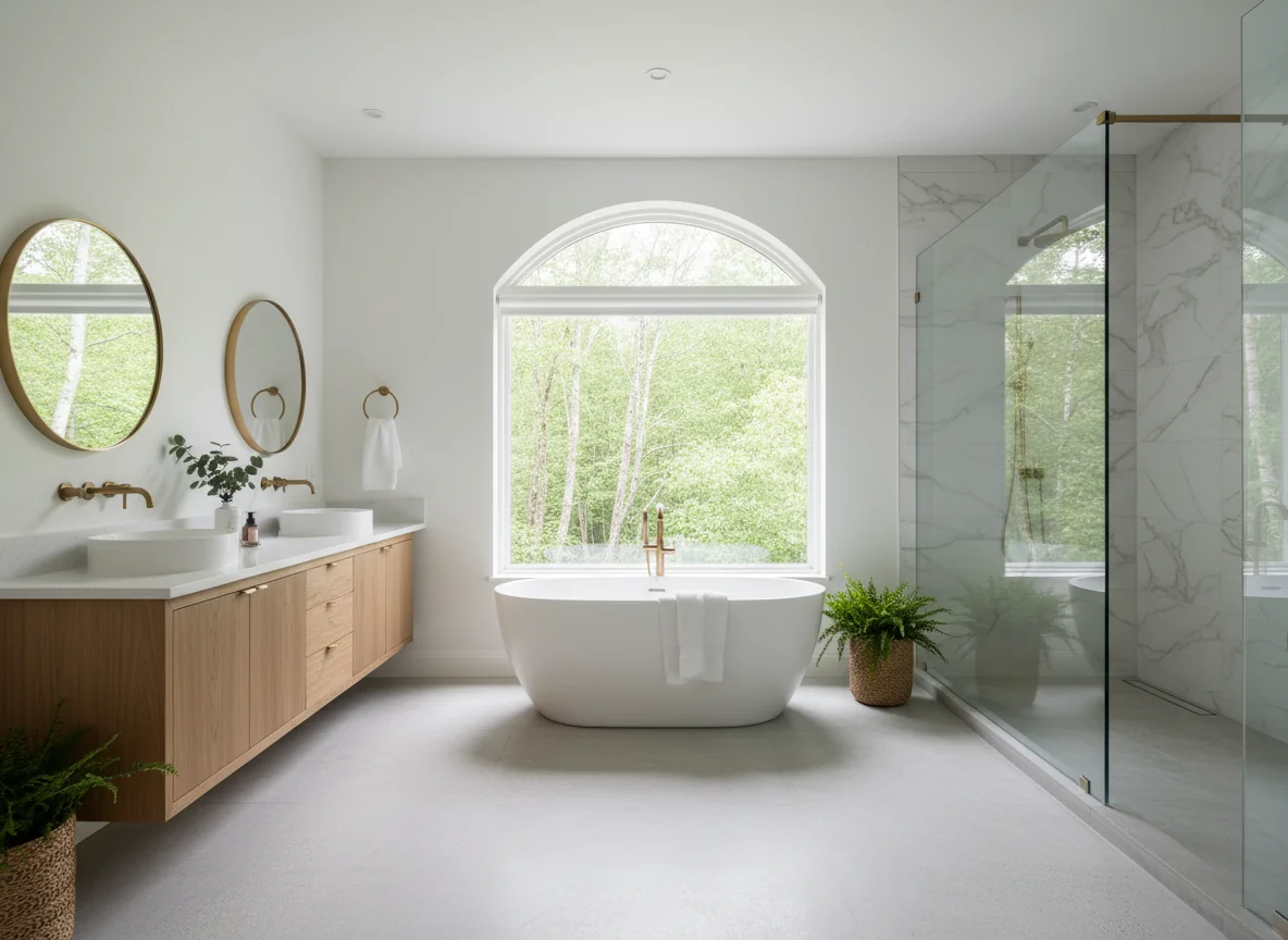 small bathroom layout ideas in 1080 sq ft house plan #1