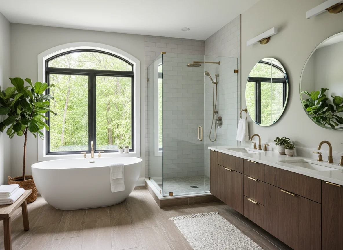 small bathroom layout ideas in 1260 sq ft house plan #4