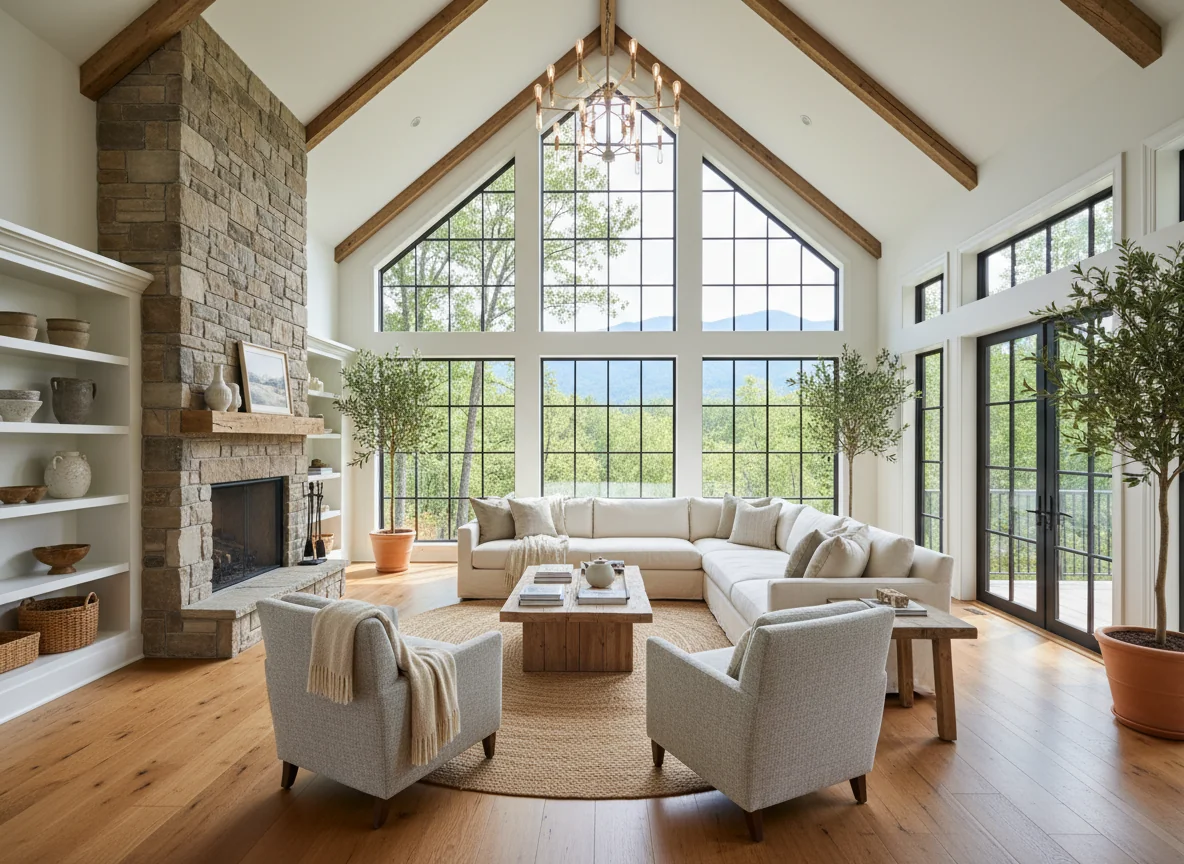 small living room ideas in 1260 sq ft cottage house plan #4