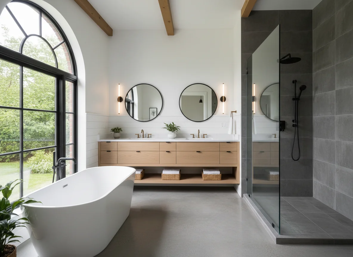 small bathroom layout ideas in 1350 sq ft house plan #1