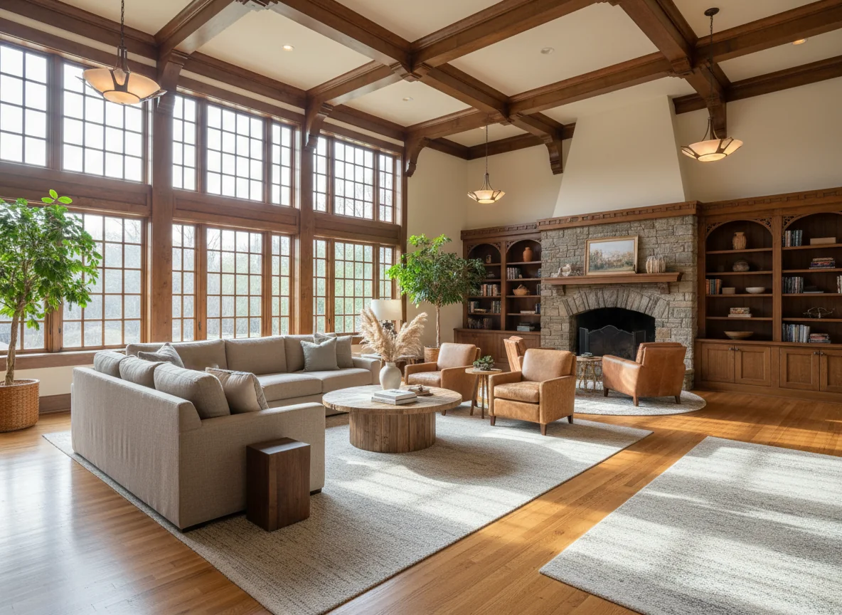 small living room ideas in 1350 sq ft craftsman house plan #1