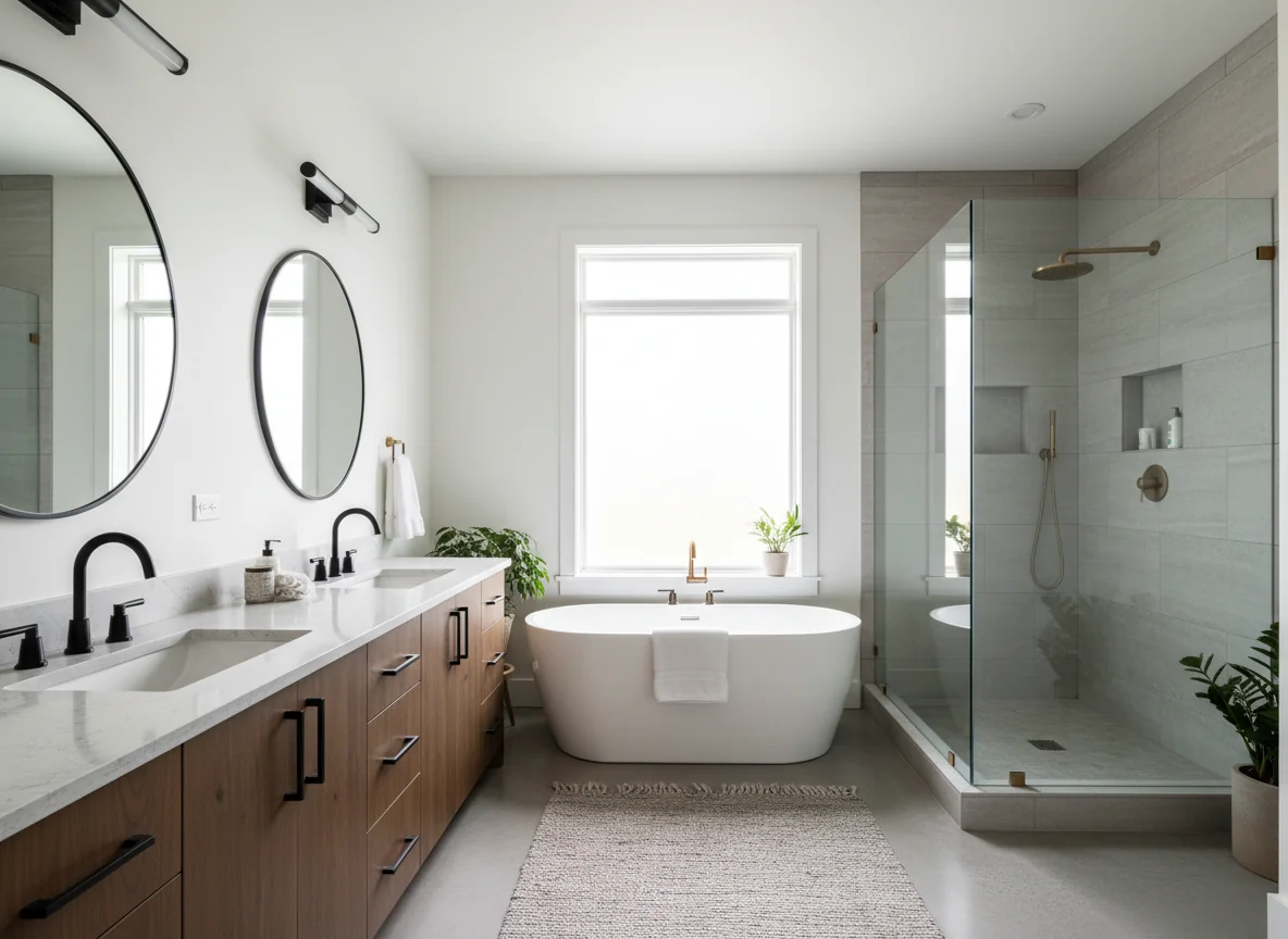 small bathroom layout ideas in 1500 sq ft house plan #3