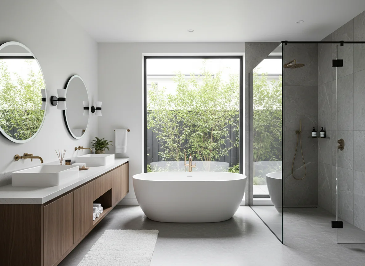 small bathroom layout ideas in 1300 sq ft house plan #3