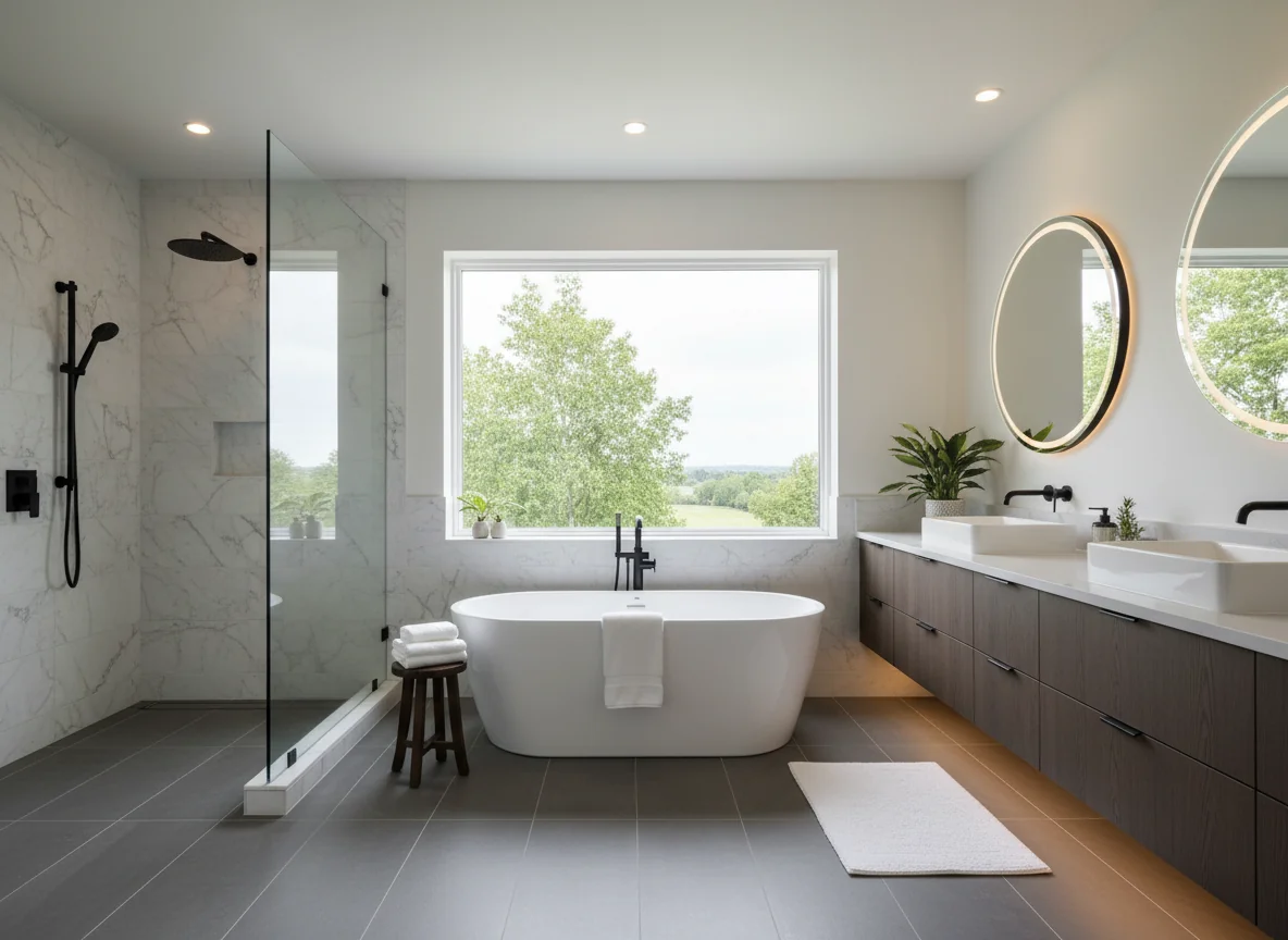 small bathroom layout ideas in 1365 sq ft house plan #4