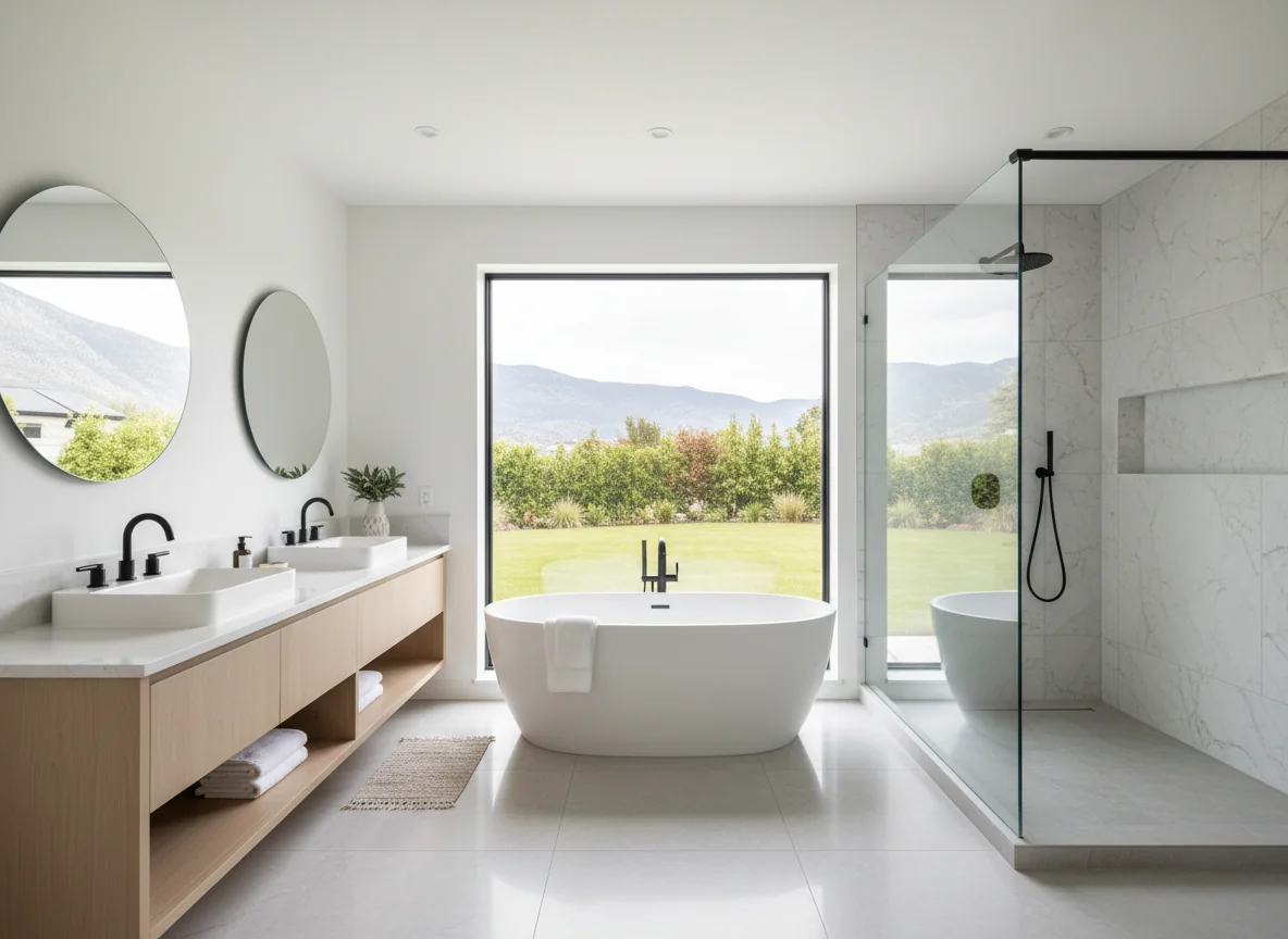small bathroom layout ideas in 1430 sq ft house plan #5