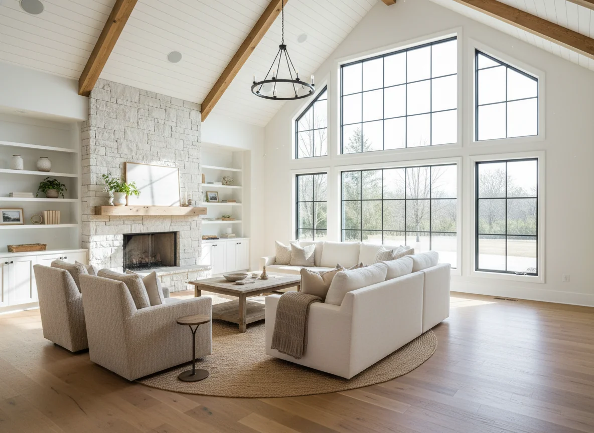 small living room ideas in 1710 sq ft farmhouse house plan #2
