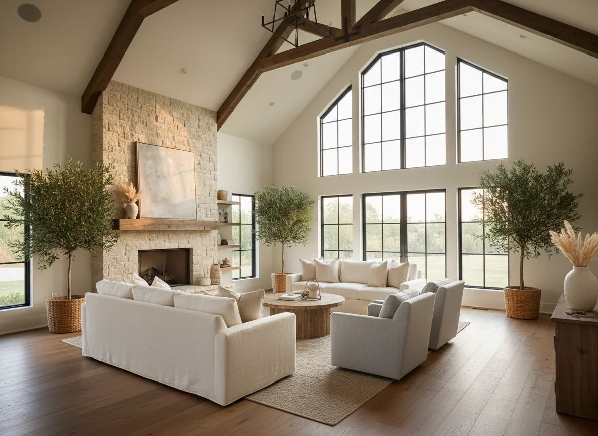 small living room ideas in 1890 sq ft farmhouse house plan #4
