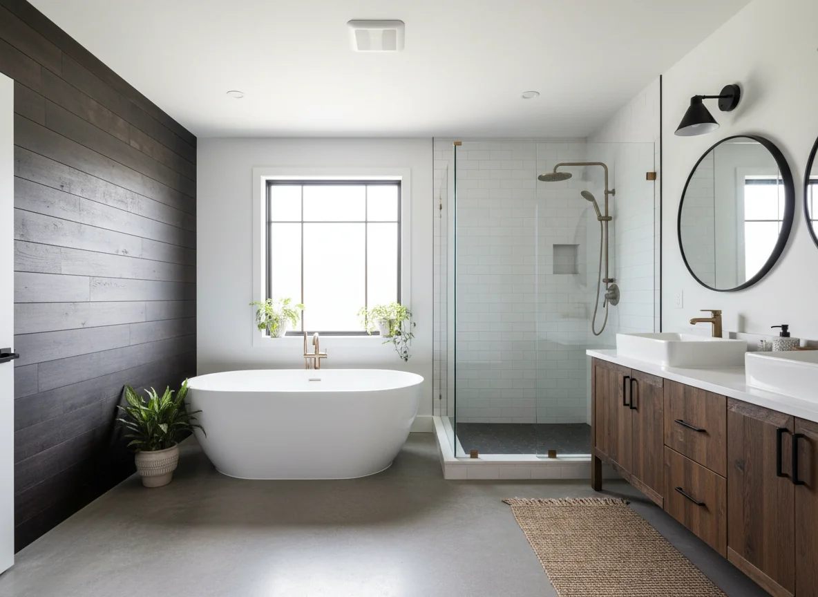 small bathroom layout ideas in 1980 sq ft house plan #5