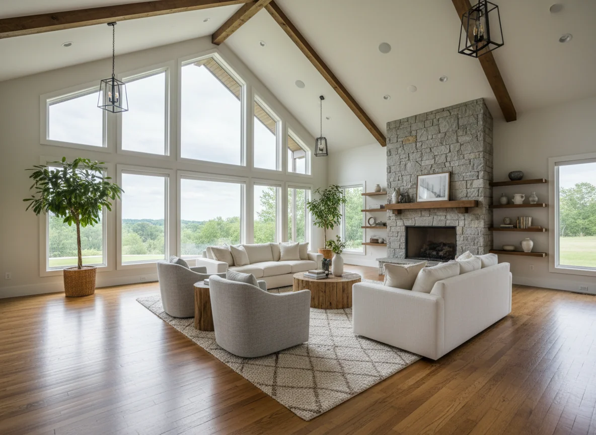 small living room ideas in 1425 sq ft ranch house plan #2