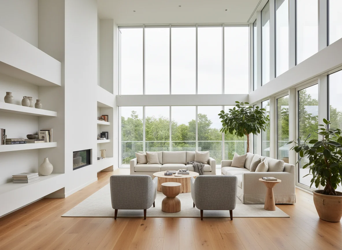 small living room ideas in 950 sq ft modern house plan #2