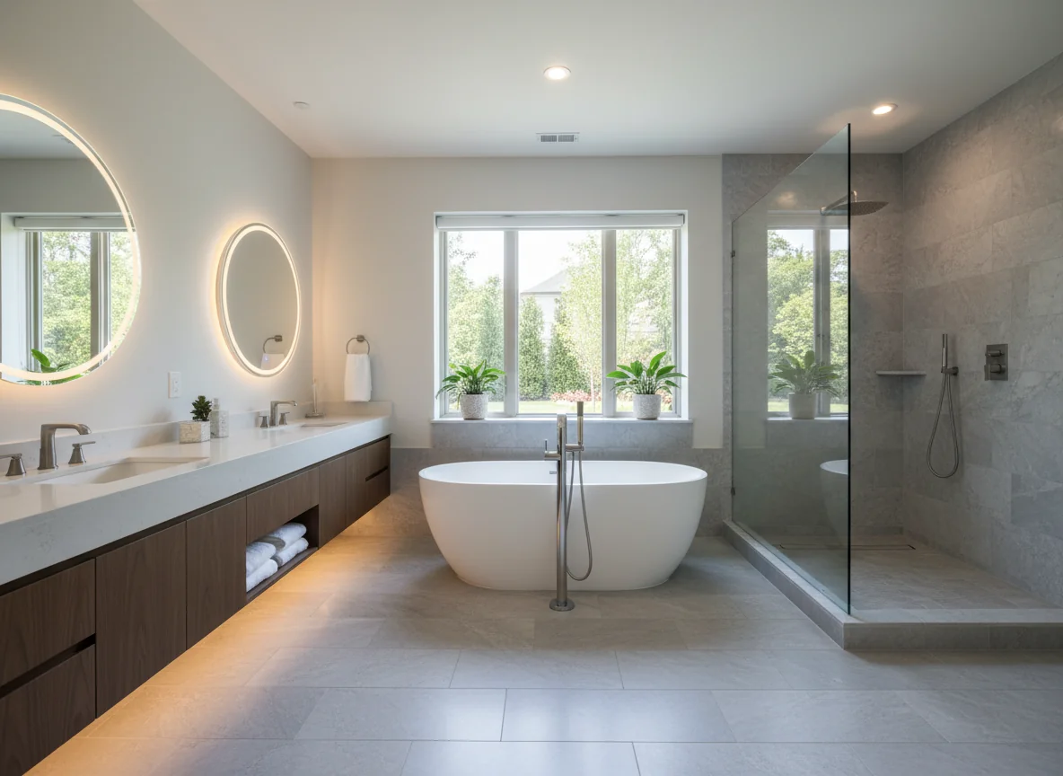 small bathroom layout ideas in 1050 sq ft house plan #4