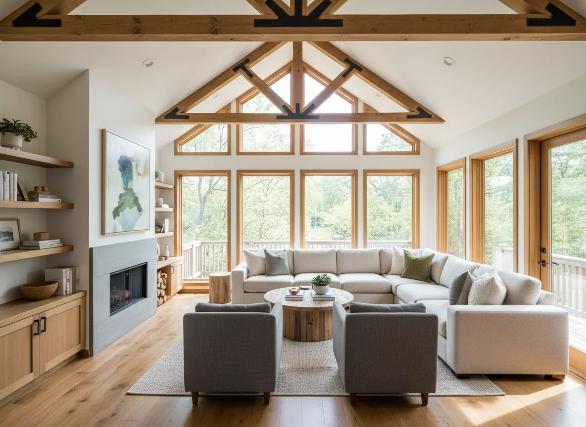 small living room ideas in 360 sq ft tiny house plan #1
