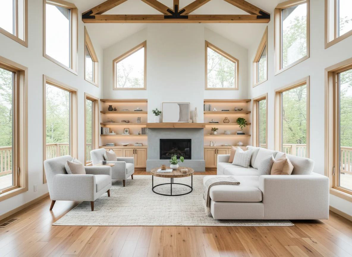 small living room ideas in 380 sq ft tiny house plan #2