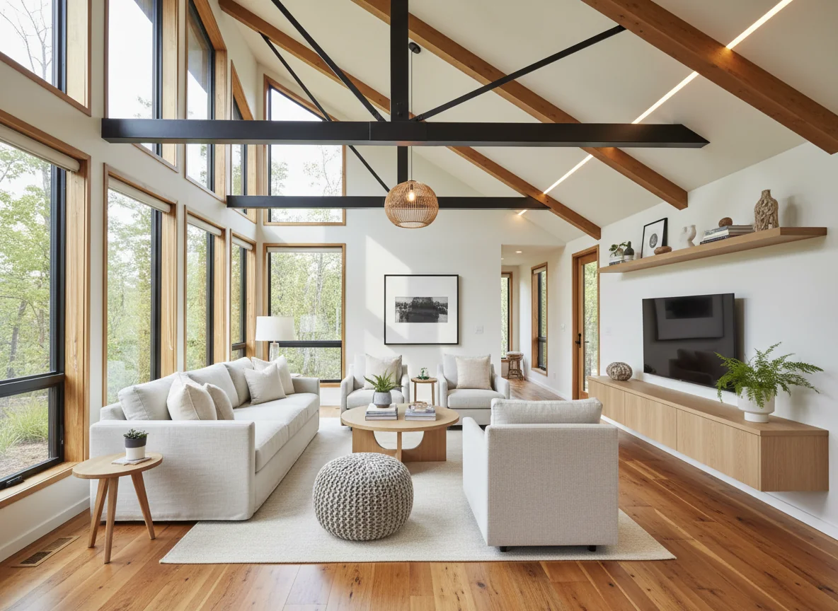 small living room ideas in 420 sq ft tiny house plan #4