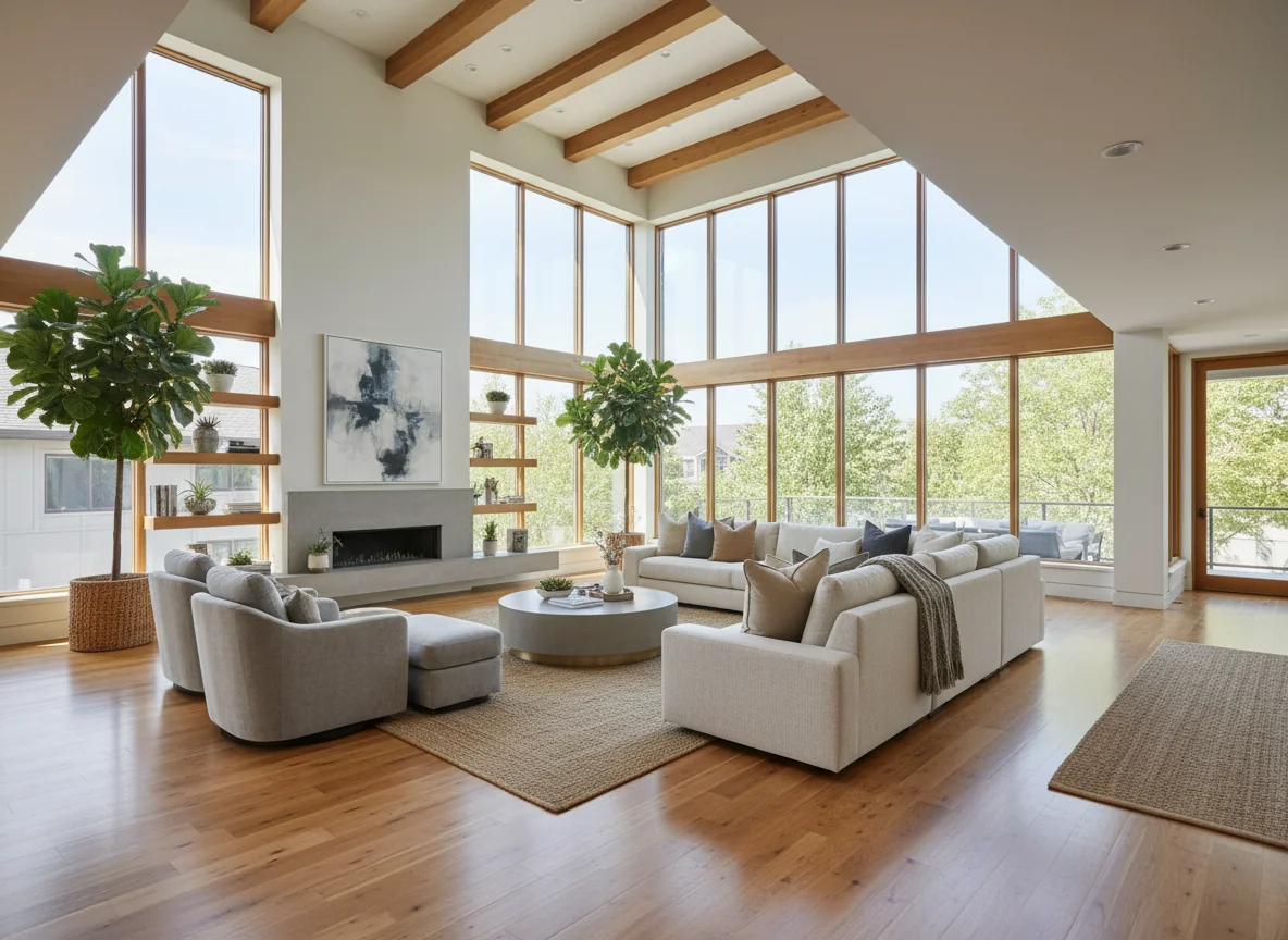 small living room ideas in 1800 sq ft two-story house plan #1