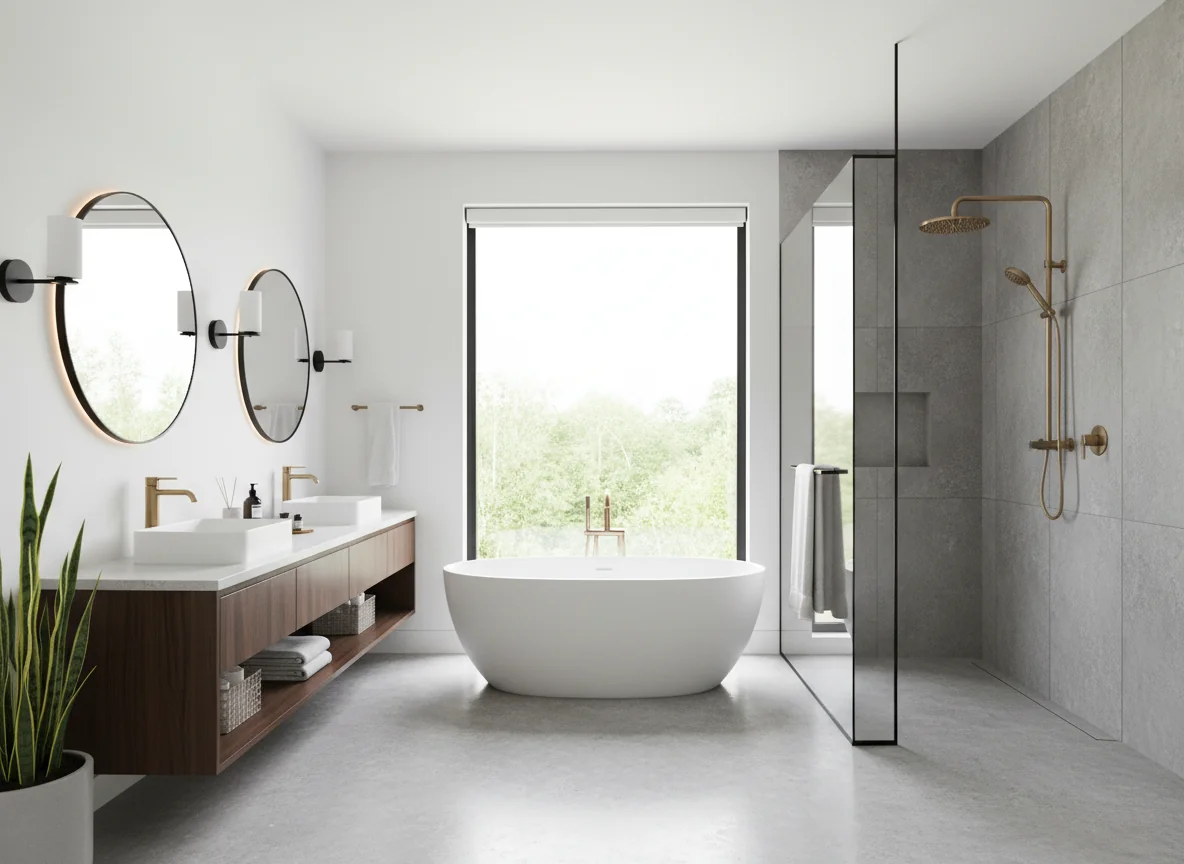 small bathroom layout ideas in 2100 sq ft house plan #4