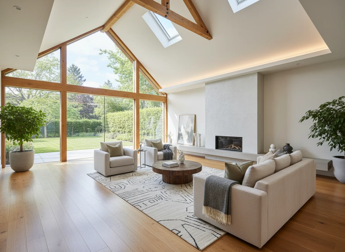 small living room ideas in 2100 sq ft two-story house plan #4